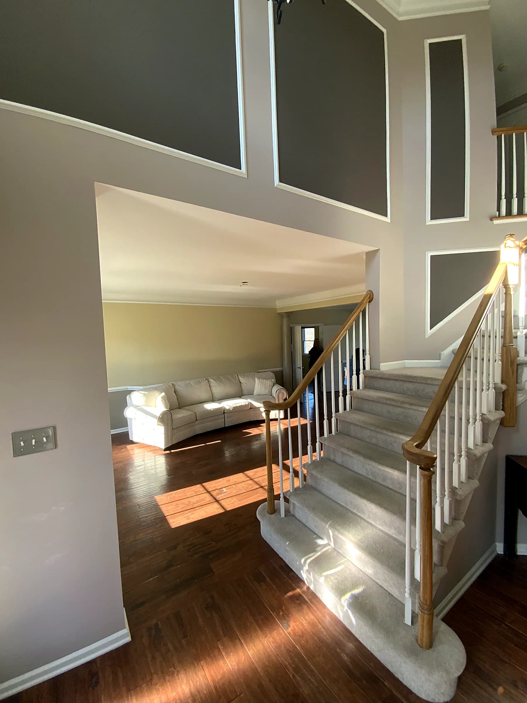 Unfinished level to full in-law suite — before