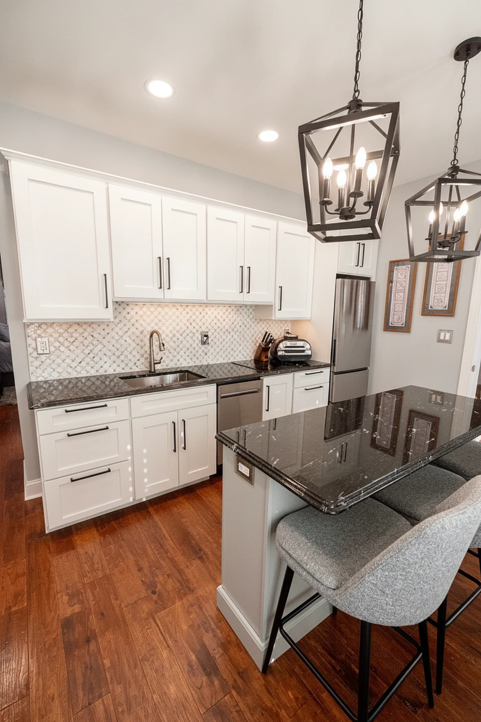 Bright white in-law kitchen